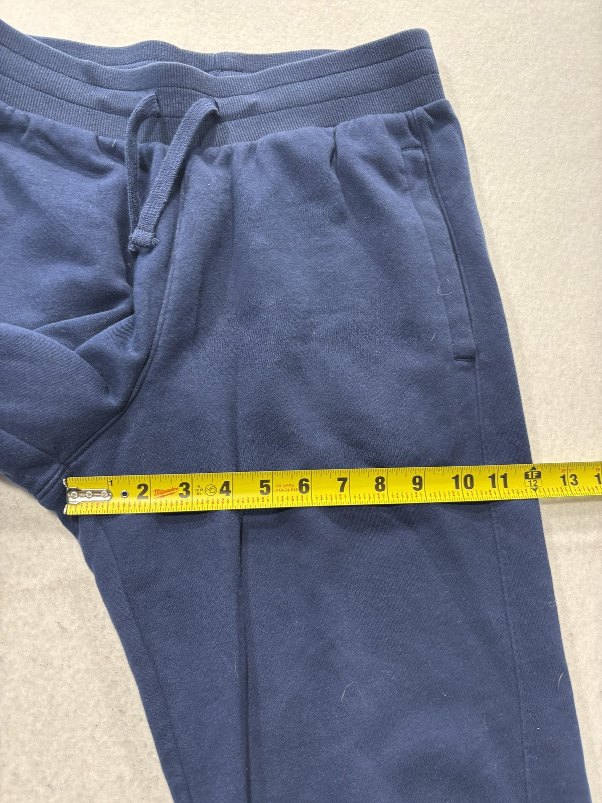 Under Armour ColdGear Sweatpants Mens Medium Blue Fleece Elastic Waist Logo