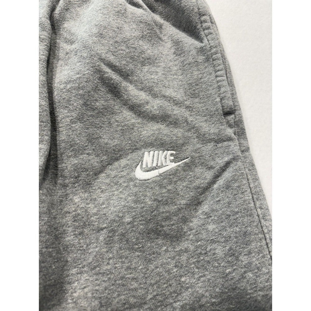Nike Jogger Pants Mens Medium Gray Fleece Elastic Waist Tapered Athletic Pockets