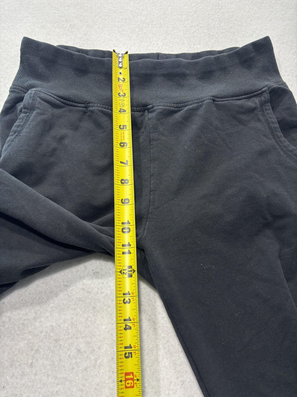 Ambiance Jogger Pants Womens L Black Knit Elastic Waist Tapered Lounge Casual
