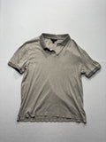 Banana Republic Polo Shirt Mens Small Gray Short Sleeve Jersey Cotton Casual