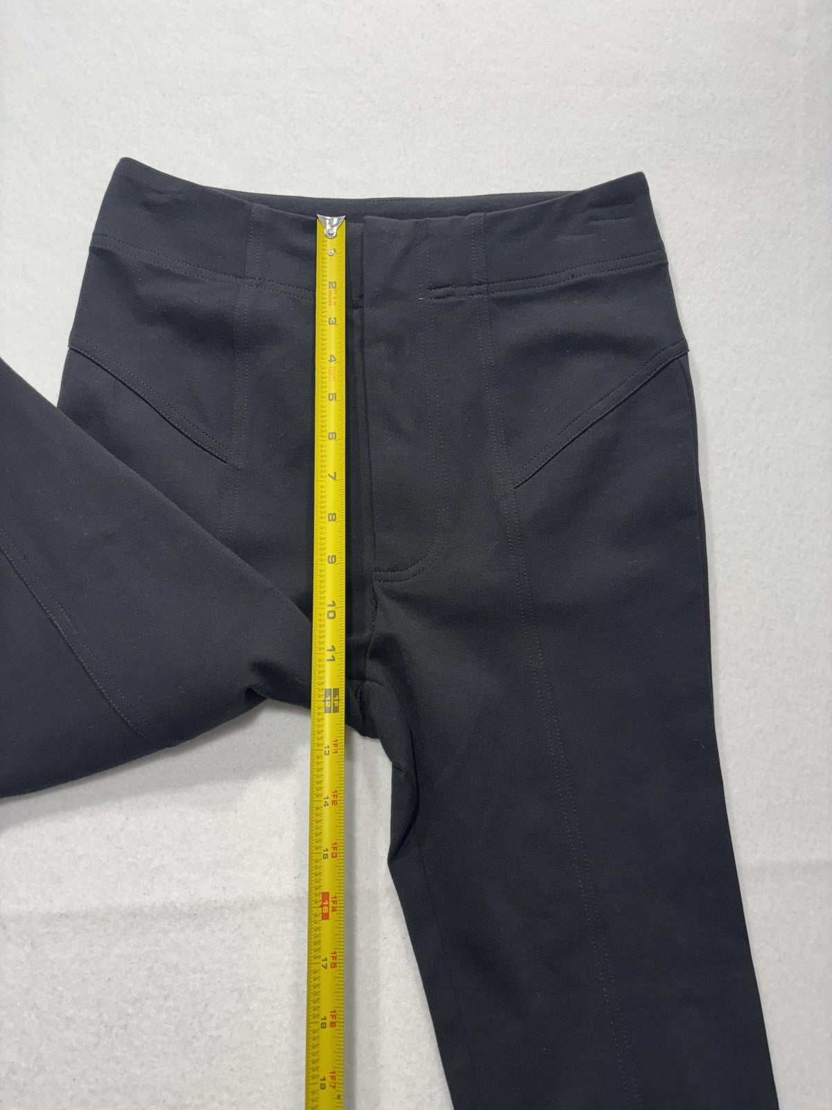 Free People Leggings Womens 6 Black Knit Elastic Waist Ankle Stretch Pull On