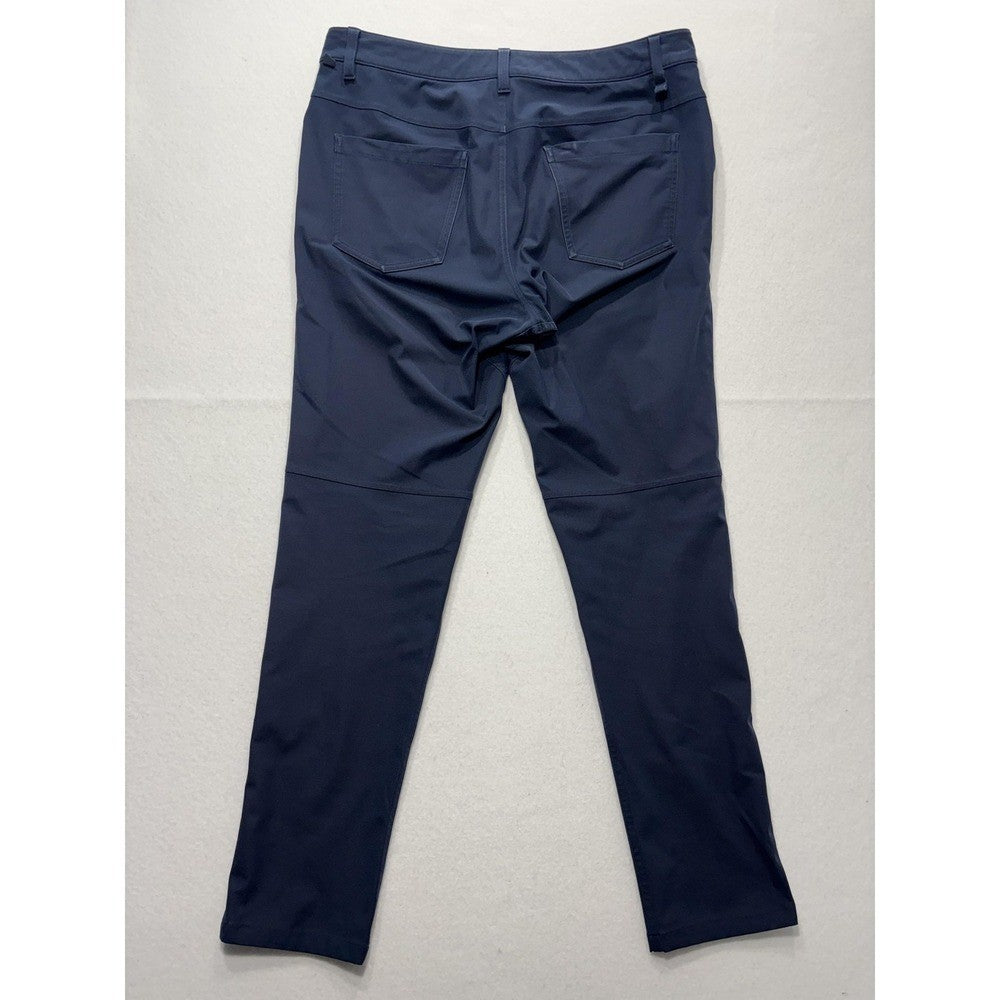 Lululemon Chino Pants Mens 34x31 Blue Slim Straight Stretch Casual Outdoor