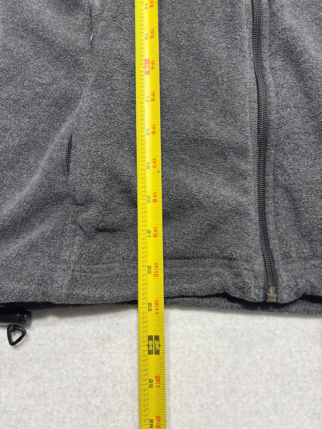 Columbia Jacket Womens S Gray Fleece Full Zip Stand Collar Pockets Soft Outdoor