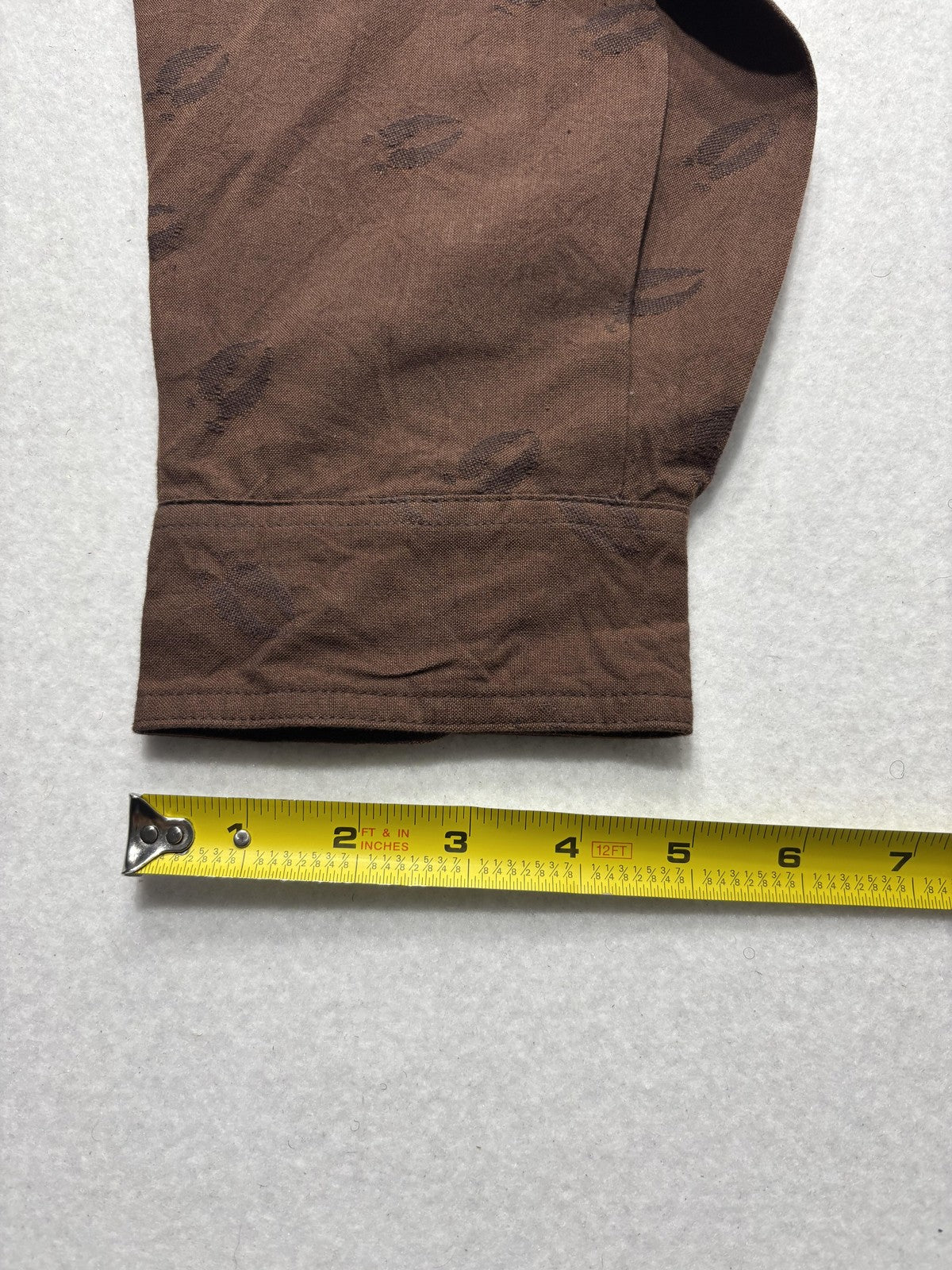 Columbia Shirt Mens Large Brown Whitetail Tracks Long Sleeve Button Up Hunting
