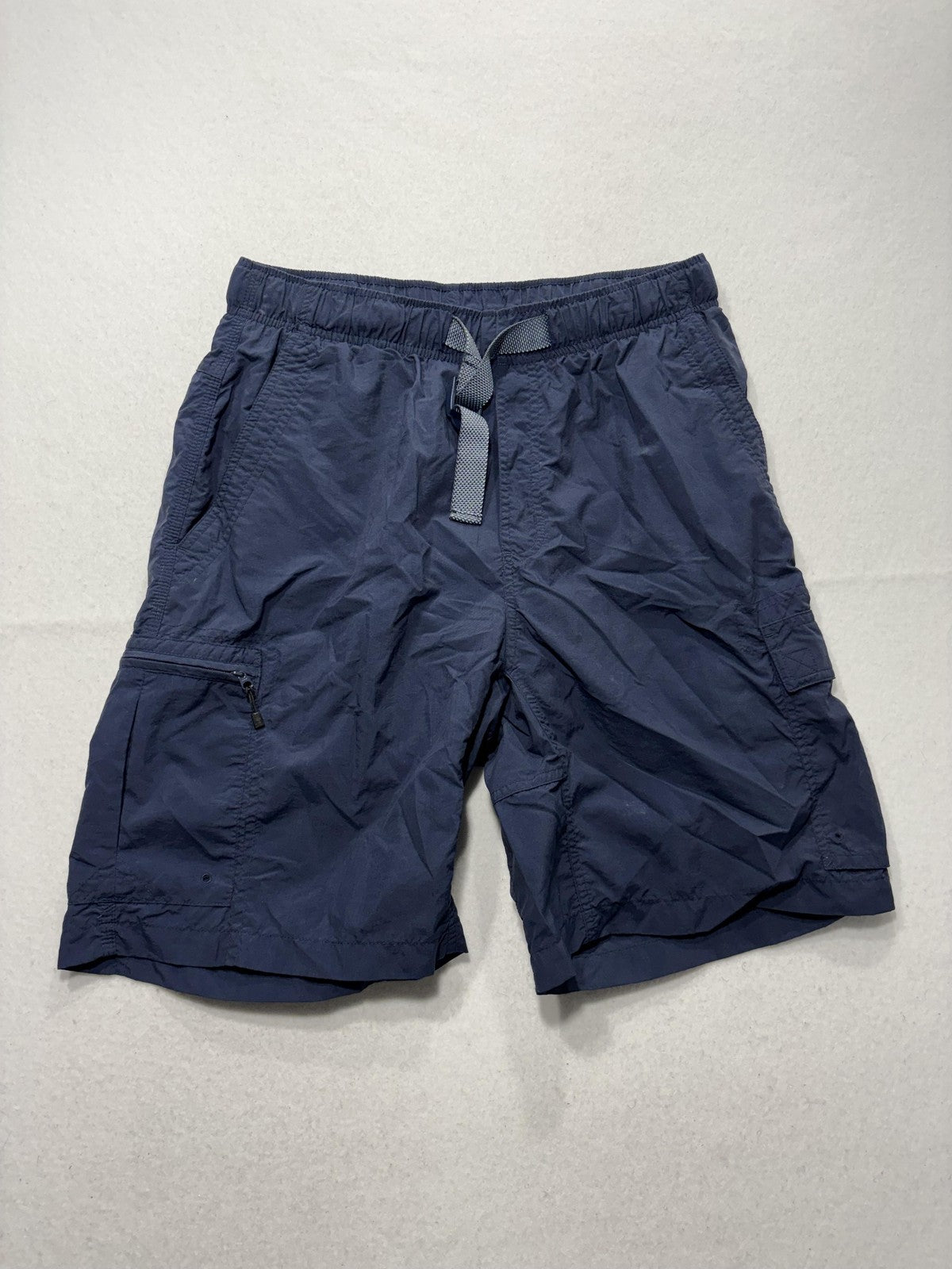 Columbia Swim Shorts Mens Medium Blue Elastic Waist Quick Dry Lined Pockets