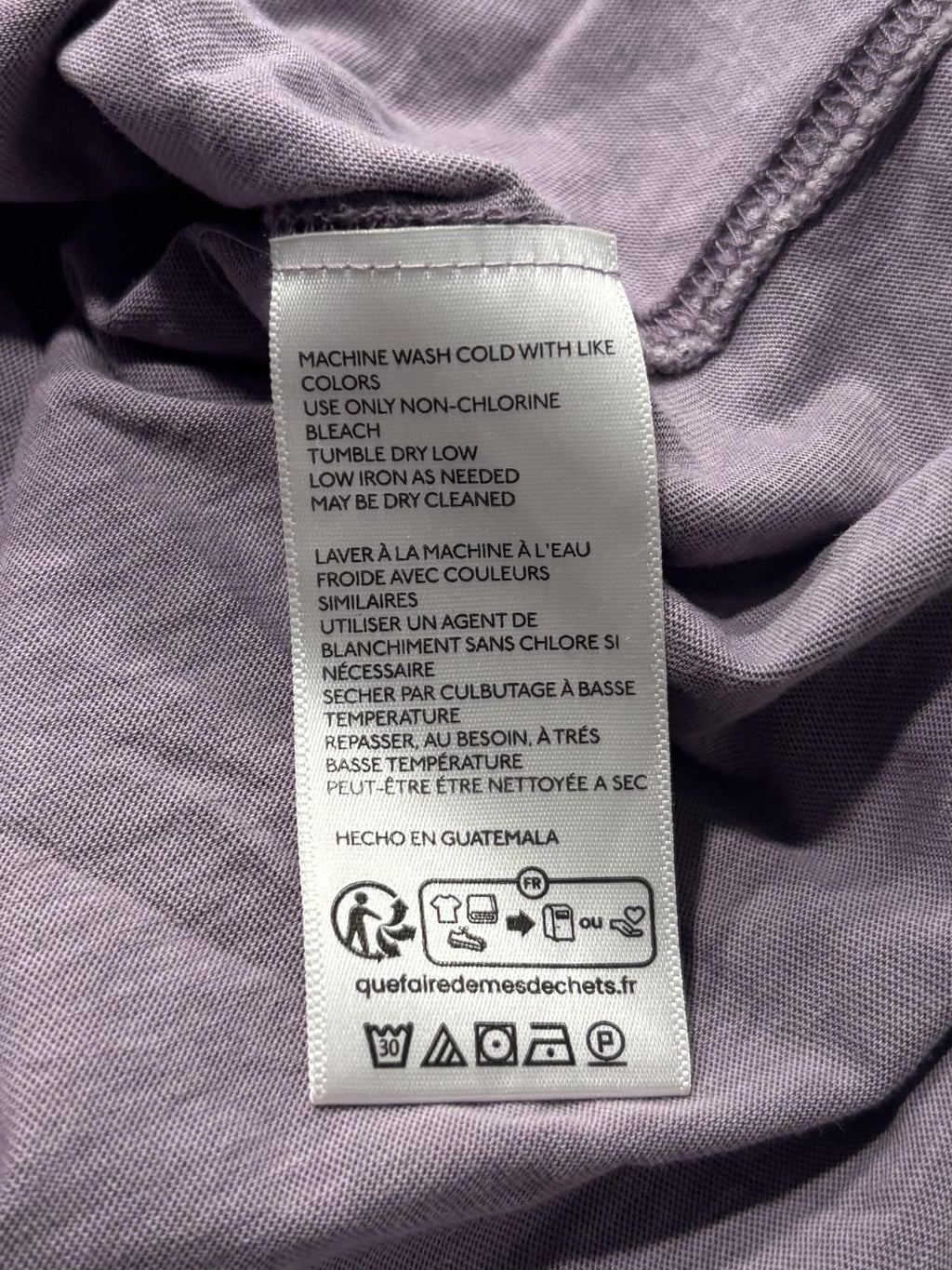 We The Free Shirt Womens Medium Purple Crew Neck Relaxed Fit Short Sleeve Cotton