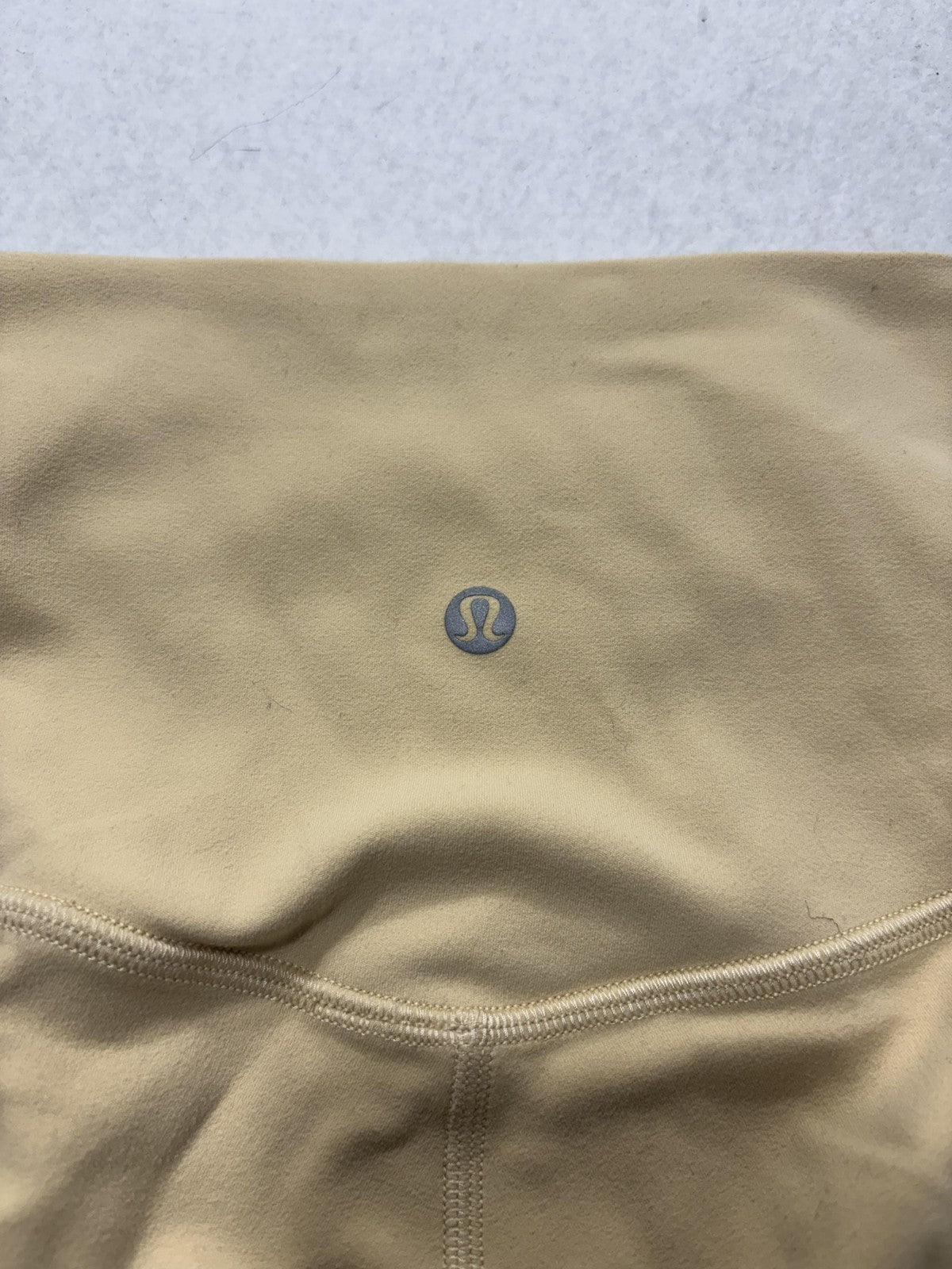 Lululemon Leggings Womens 6 Beige High Rise 21" Inseam Cropped Yoga Stretch
