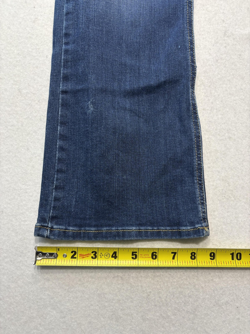 Lee Jeans Womens 14P Blue Medium Wash Mid Rise Bootcut Regular Stretch 33x29