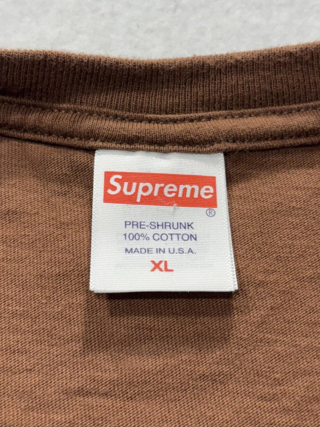 Supreme Shirt Mens XL Brown Dinosaur Statue Of Liberty Graphic Tee City