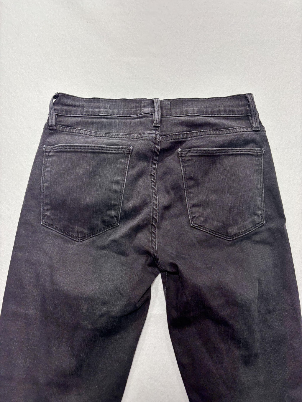 FRAME Le High Skinny Jeans Womens 26 Gray Charcoal Wash Mid Rise Stretch 26x28.5