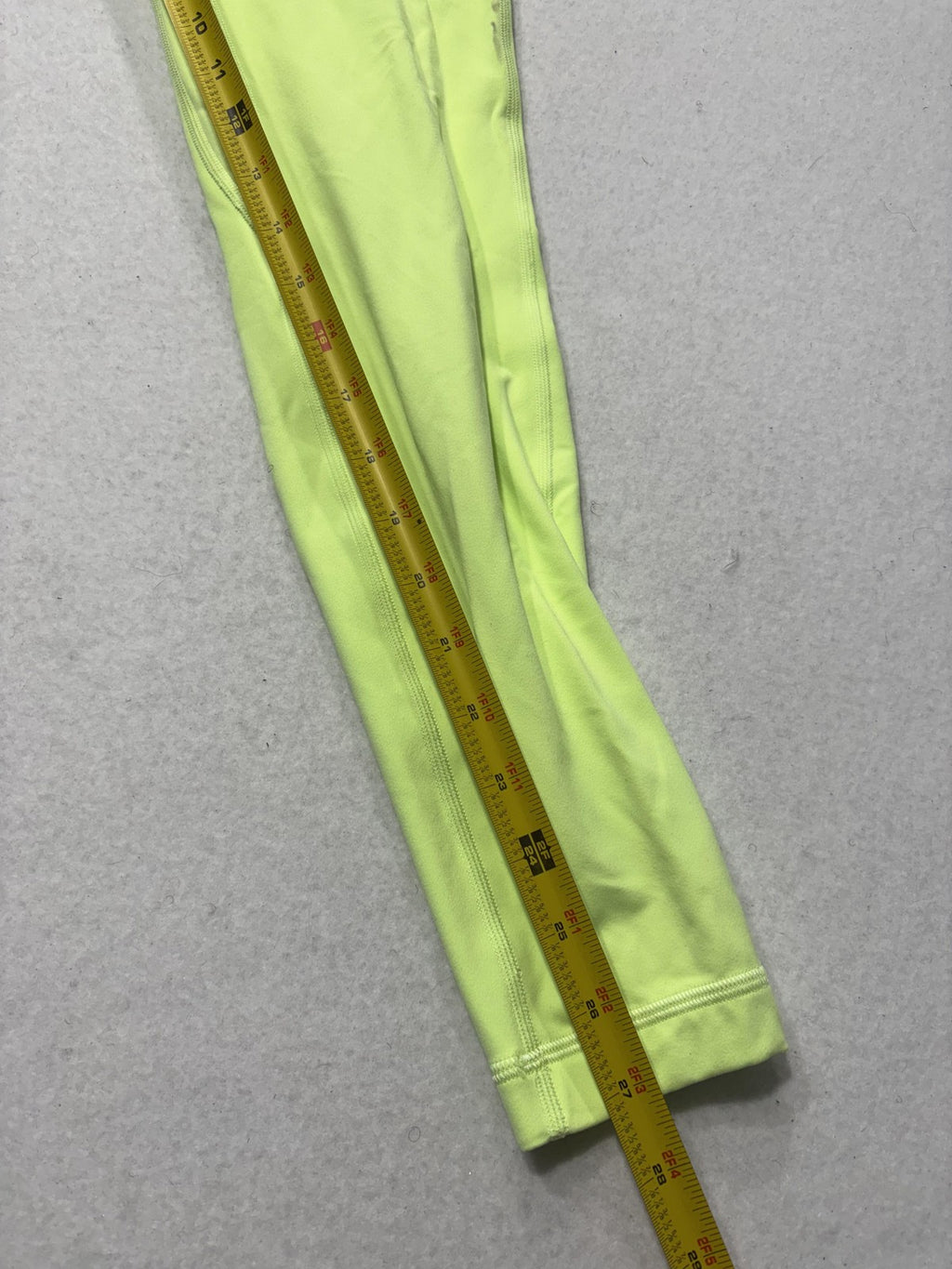 Lululemon Leggings Womens 8 Yellow High Rise Ankle Stretch Yoga Athletic Pants