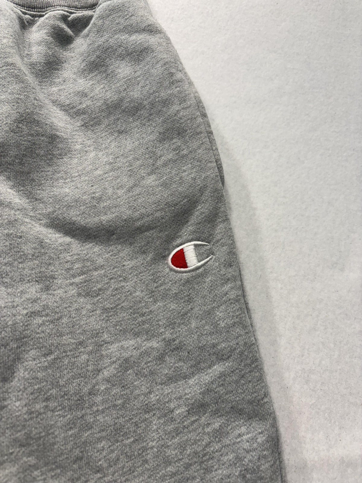 Champion Reverse Weave Sweatpants Mens Medium Gray Fleece Elastic Waist Logo