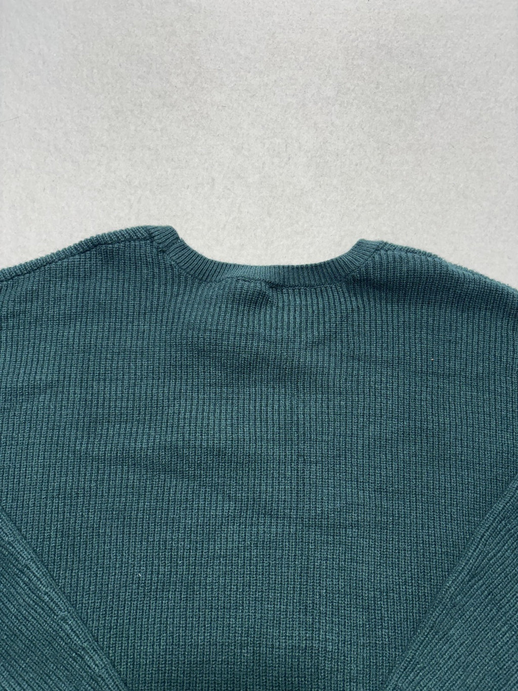 Express Sweater Mens XL Green Ribbed Knit Crew Neck Long Sleeve Pullover Casual