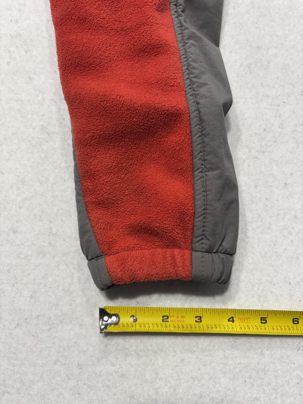 Columbia Jacket Mens Small Red Fleece Full Zip Chi Omega College Windbreaker