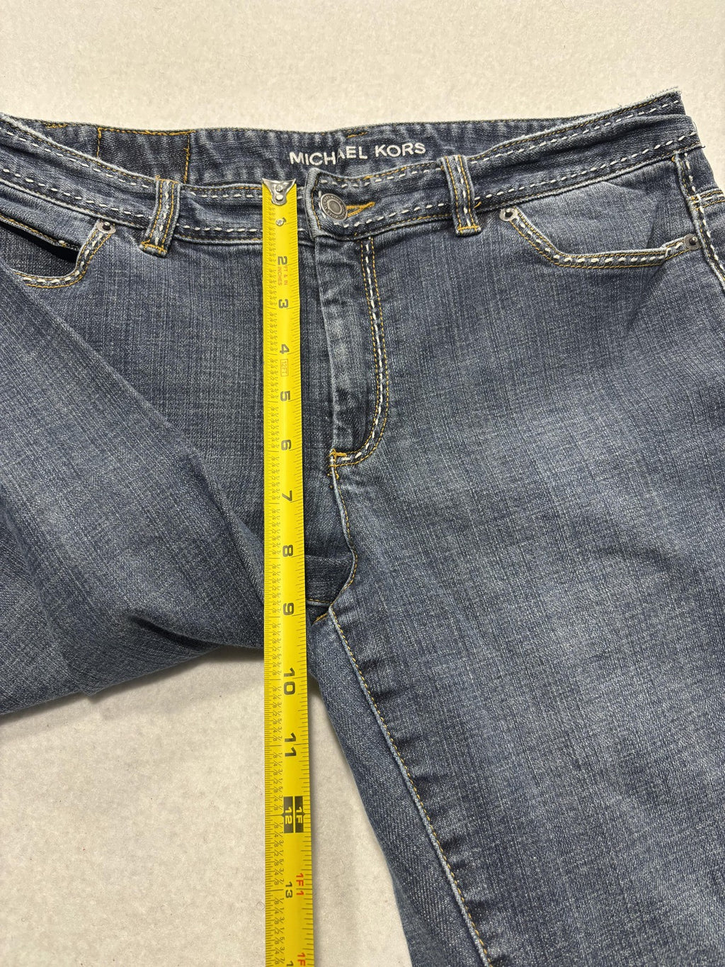 Michael Kors Jeans Womens 8P Blue Medium Wash Mid Rise Bootcut Stretch 30x30