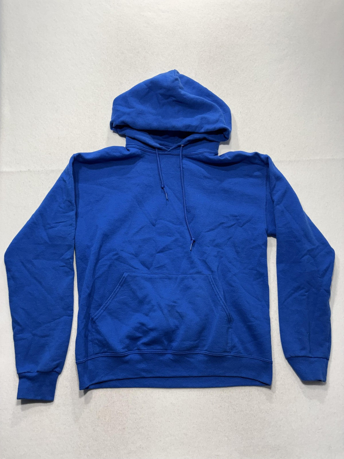 Jerzees Hoodie Mens Medium Blue NuBlend Fleece Pullover Kangaroo Pocket Solid