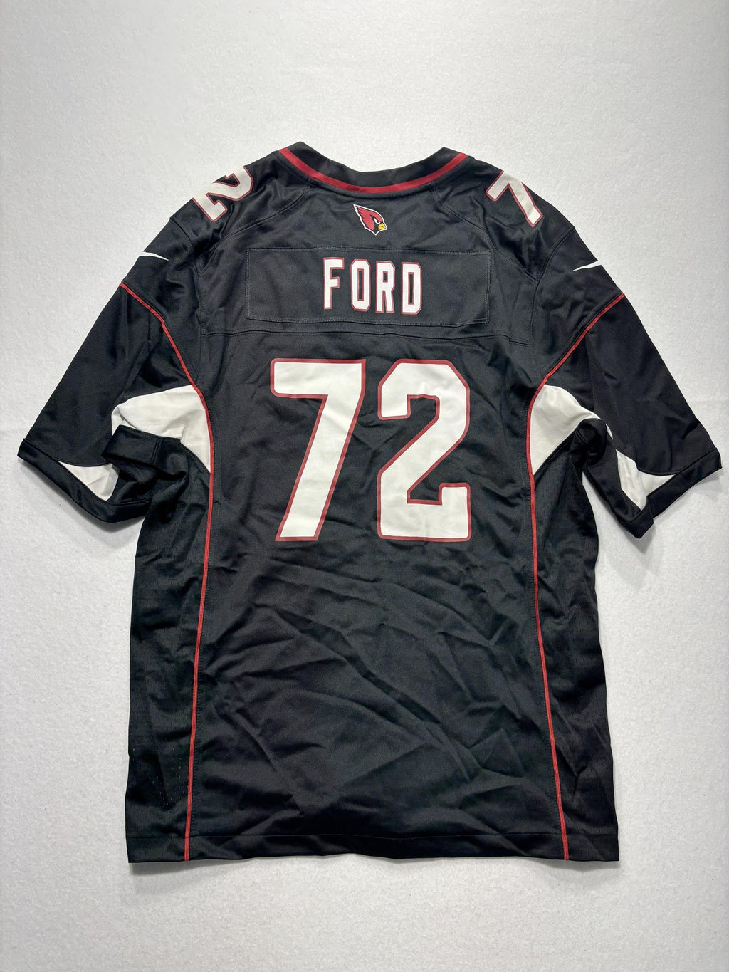 Arizona Cardinals Jersey Mens Large Black NFL Football Nike On Field Ford 72