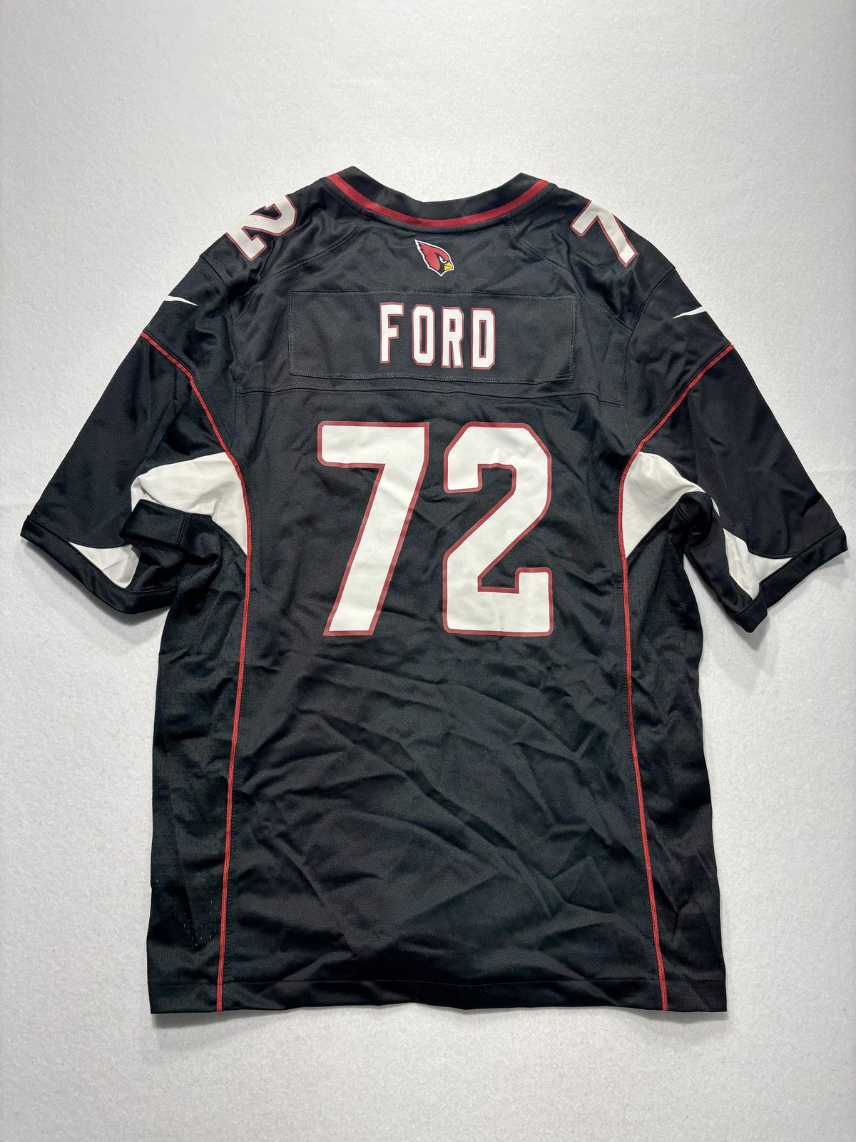 Arizona Cardinals Jersey Mens Large Black NFL Football Nike On Field Ford 72