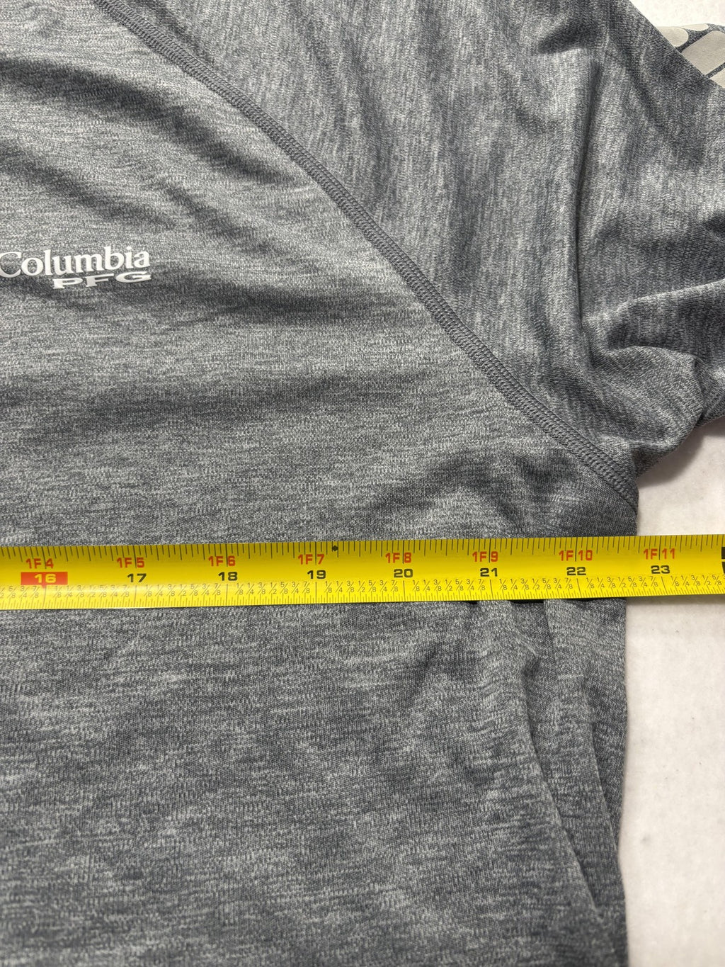 Columbia PFG Omni-Shade Shirt Mens XL Gray Long Sleeve Tee Fishing Lightweight