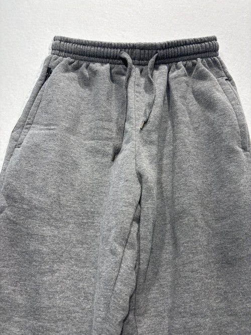 7X Sweatpants Unisex Kids 12 Gray Fleece Ankle Striped Drawstring Winter Casual