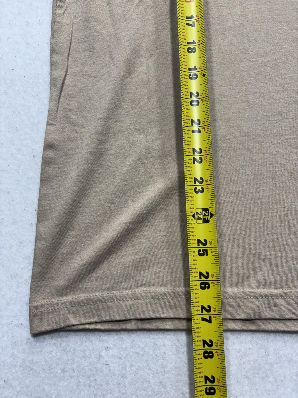 Bella + Canvas Shirt Mens Medium Beige Crew Neck Short Sleeve Basic Tee Casual