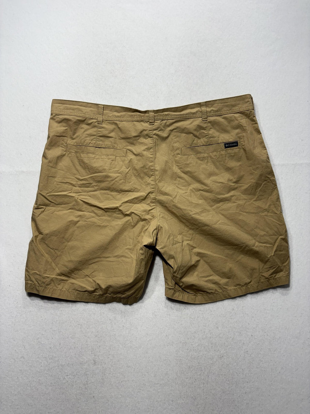 Columbia Chino Shorts Mens 40 Beige 9" Inseam Lightweight Canvas Casual Outdoor