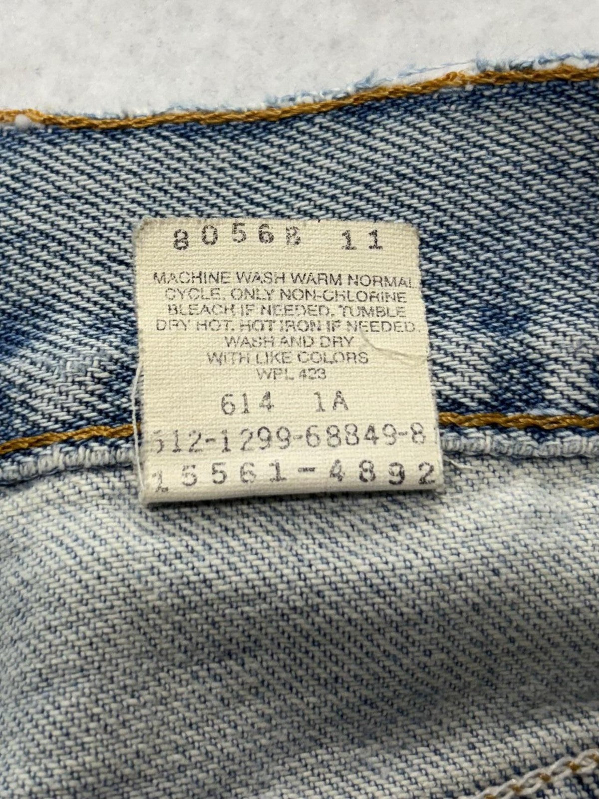 Levi's 560 Loose Fit Jeans Mens 32x32 Blue Light Wash Straight Distressed USA