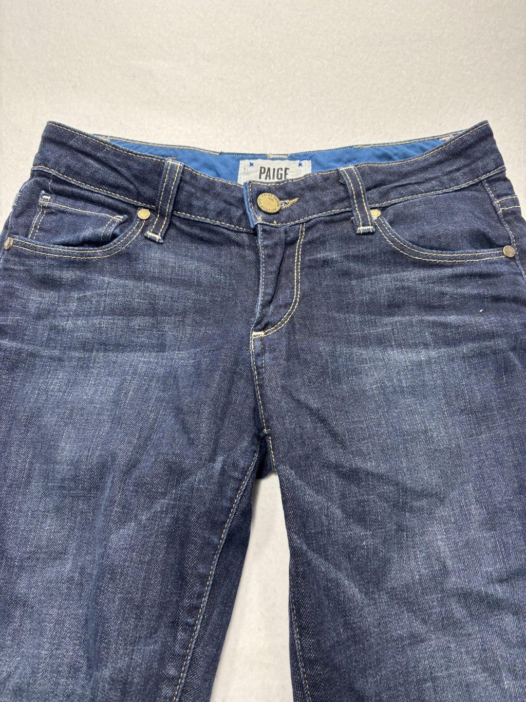 Paige Jimmy Jimmy Skinny Jeans Womens 30 Blue Medium Wash Mid Rise 30x30 Stretch