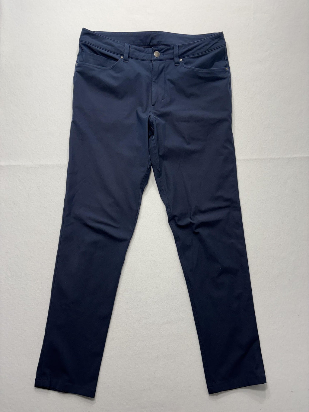 Lululemon Chino Pants Mens 34x31 Blue Slim Straight Stretch Casual Outdoor