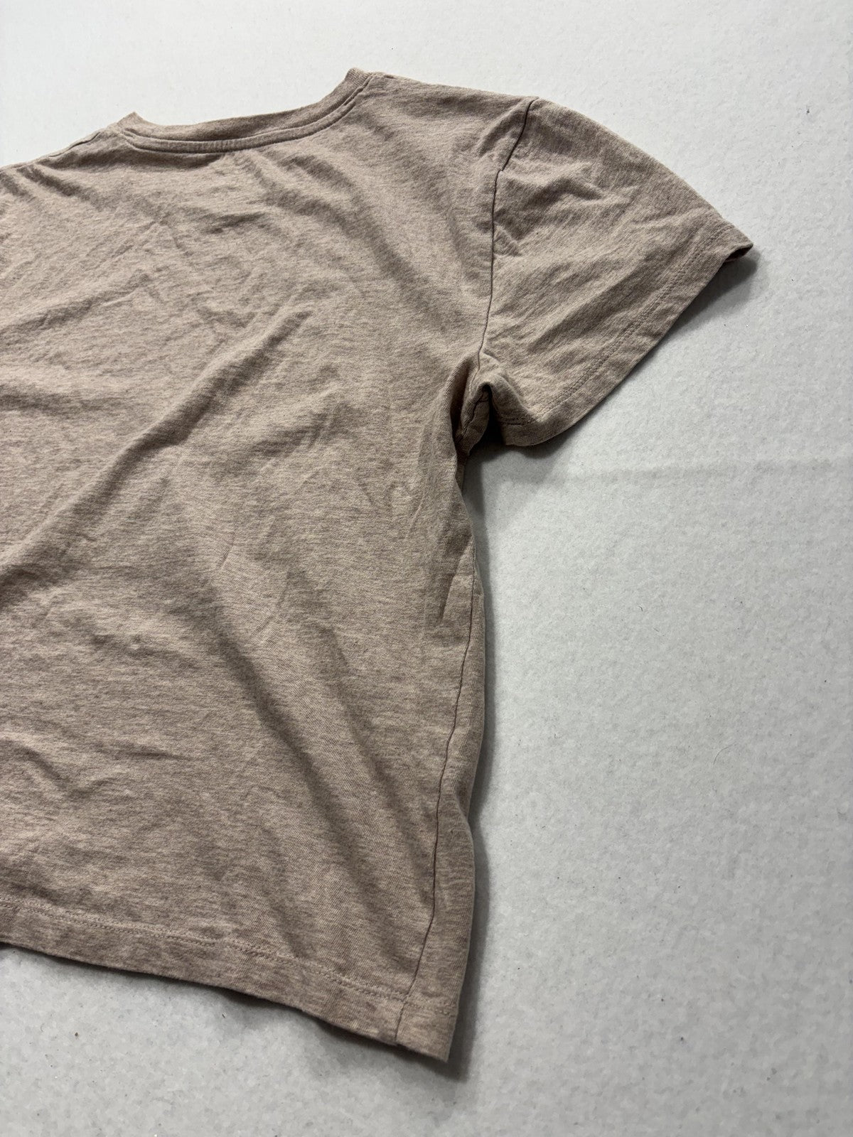 Everlane Shirt Womens Medium Beige Crew Neck Short Sleeve Organic Cotton Tee