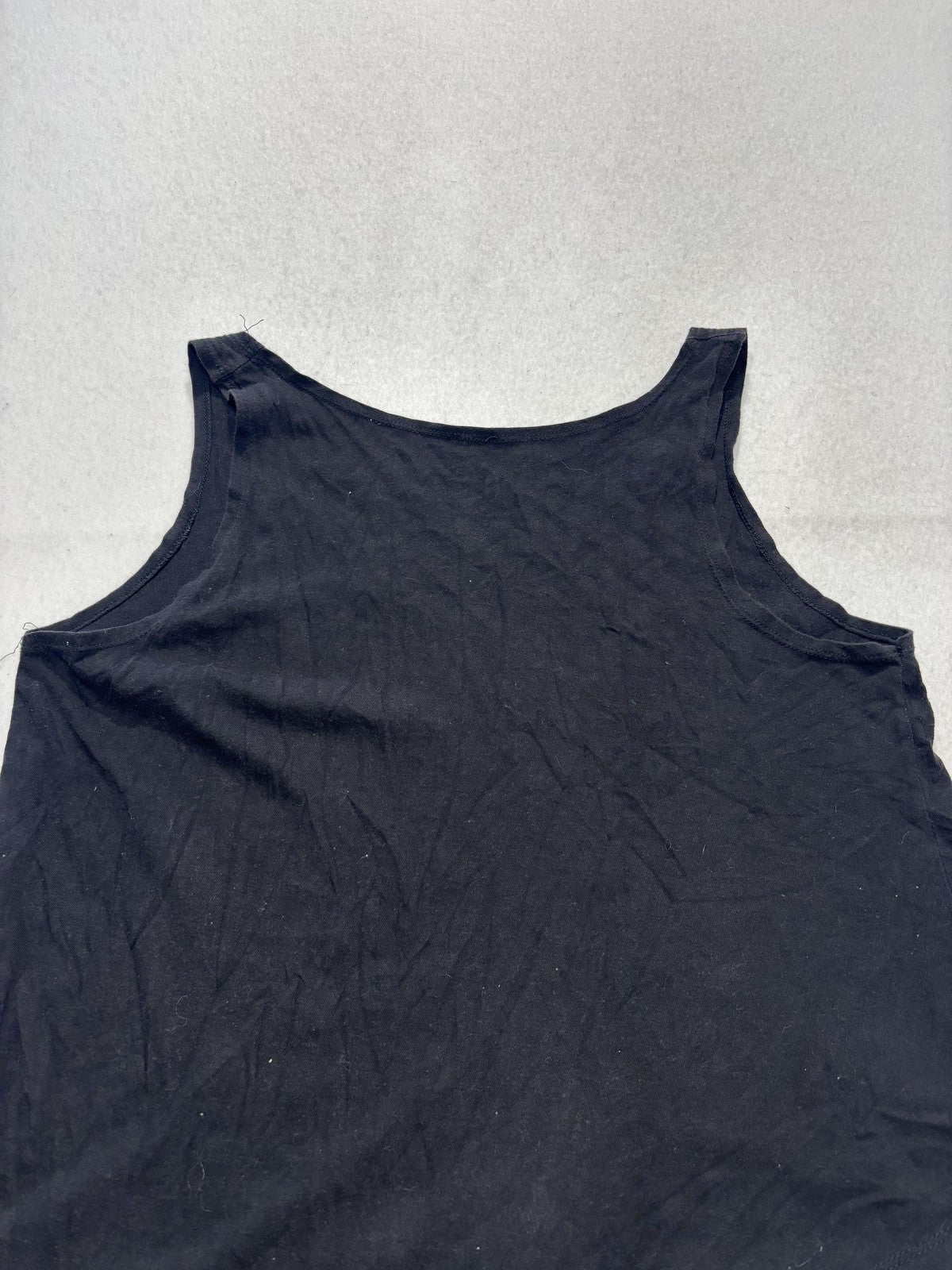 Recycled Karma Tank Top Womens Large Black Righteous Rocker Leopard Graphic