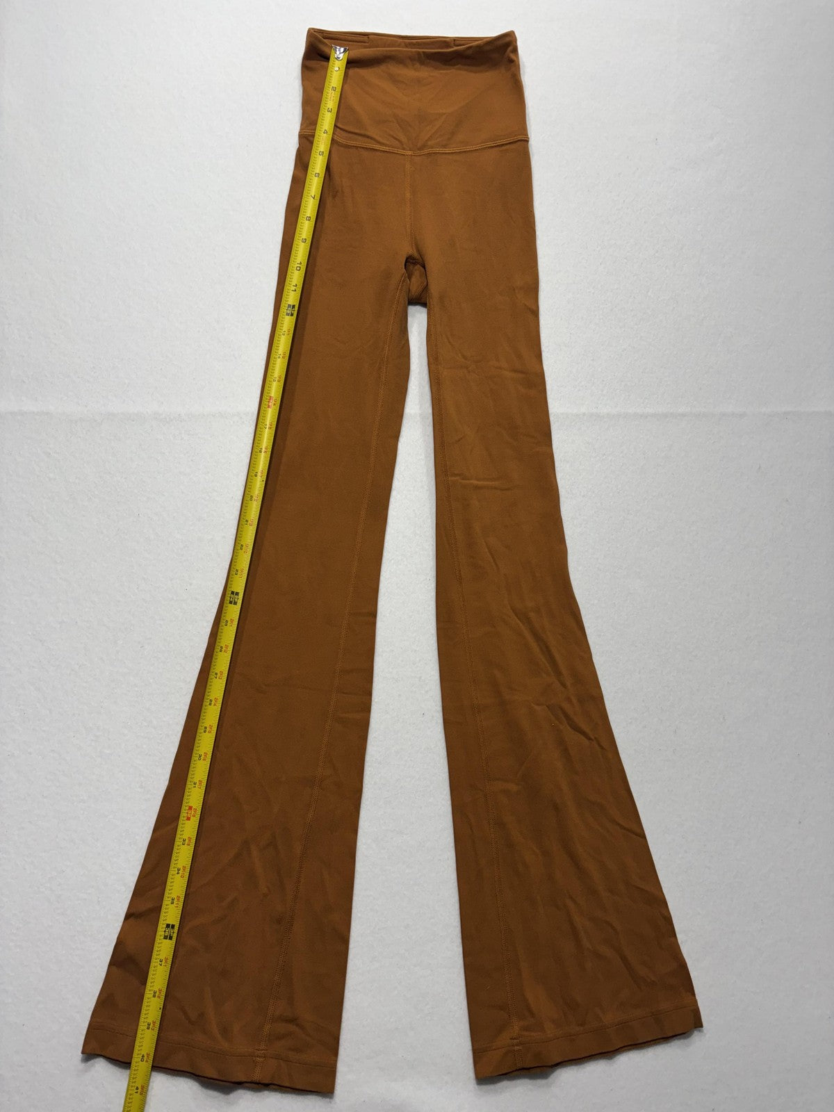 Lululemon Track Pants Womens 0 Brown High Rise Flare Elastic Waist Yoga Stretch