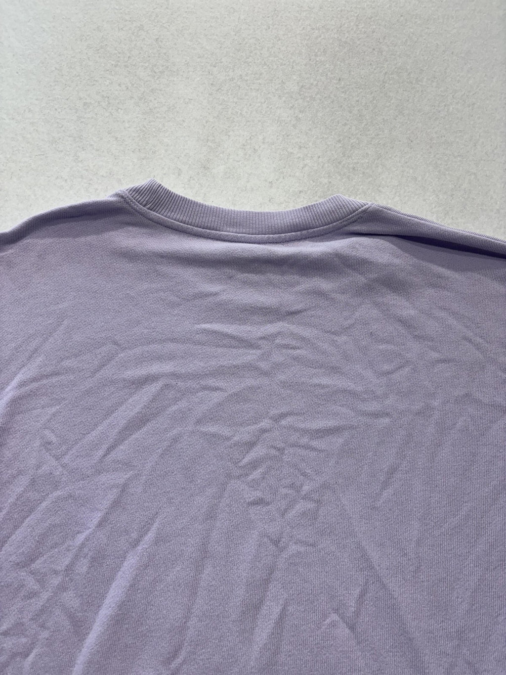 Time And Tru Sweatshirt Womens S Purple Crew Neck Terry Long Sleeve Pullover