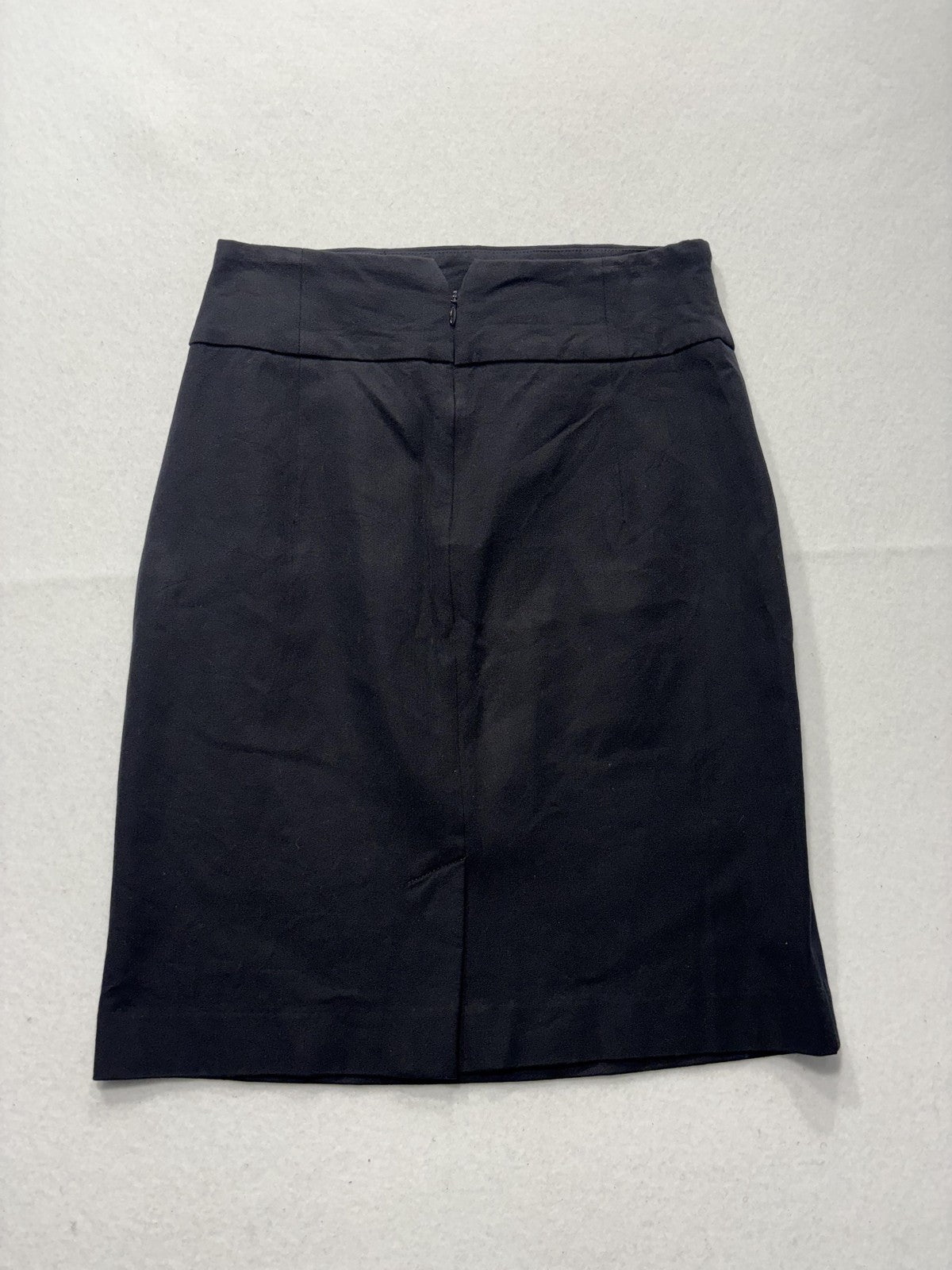 Banana Republic Skirt Womens 2 Black Stretch Knee Length Pencil Twill Work