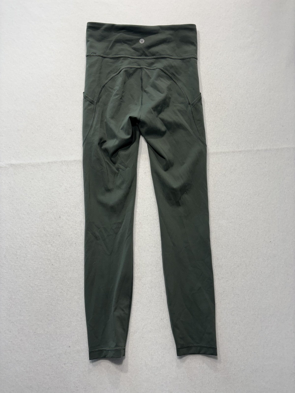 Lululemon Leggings Womens 4 Green High Rise Pocket Ankle Yoga Athletic