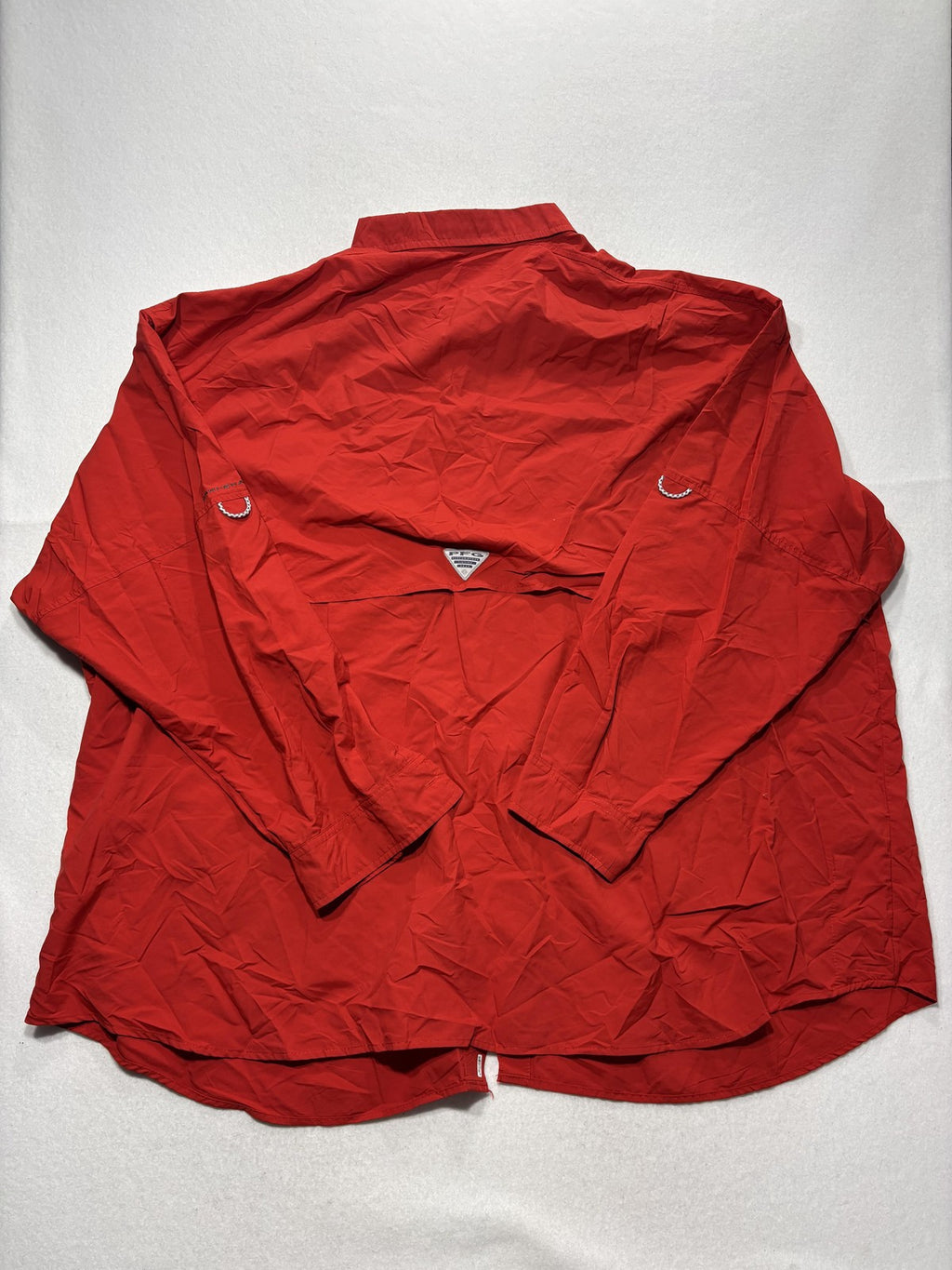 Columbia PFG Bahama Shirt Mens Big 5X Red Long Sleeve Vented Fishing Button Up