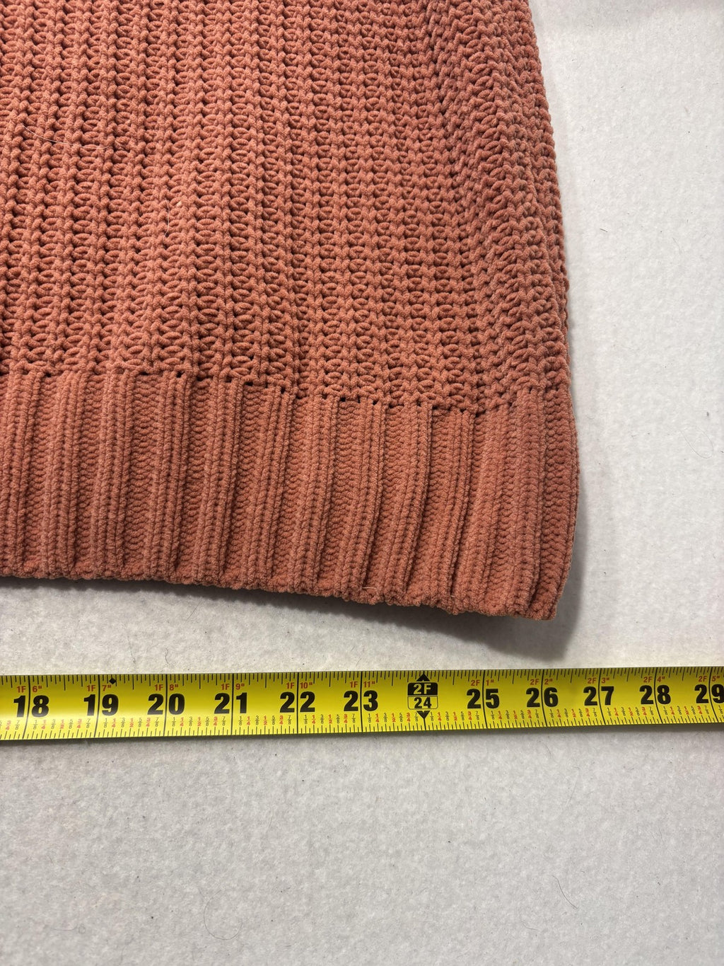 Dip Sweater Womens 2X Plus Orange Crew Neck Raglan Chunky Knit Relaxed Pullover