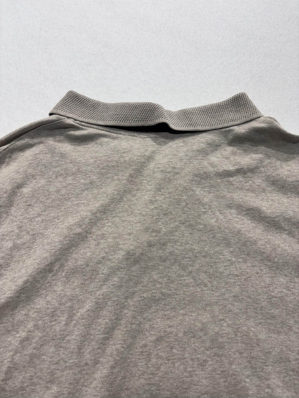 Banana Republic Polo Shirt Mens Small Gray Short Sleeve Jersey Cotton Casual