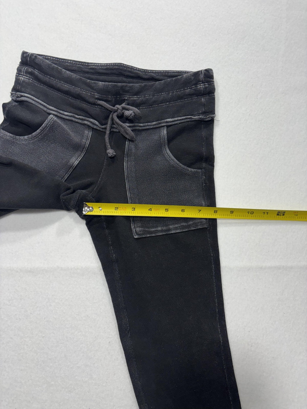 FP Movement Leggings Womens Small Black Colorblock Drawstring Pocket Ankle