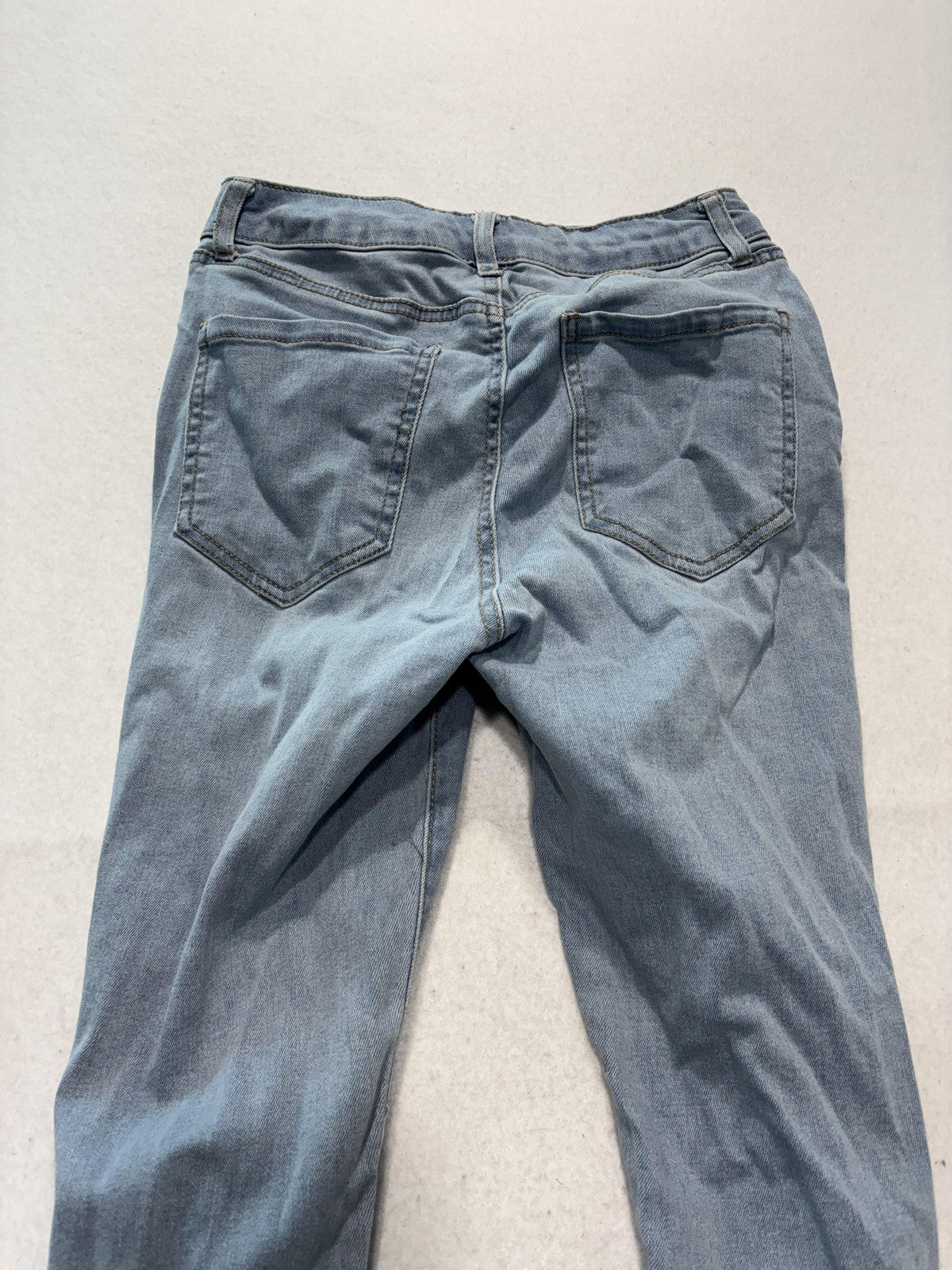 Refuge Miami High Rise Skinny Jeans Juniors 3 Light Wash Distressed 27x28.5