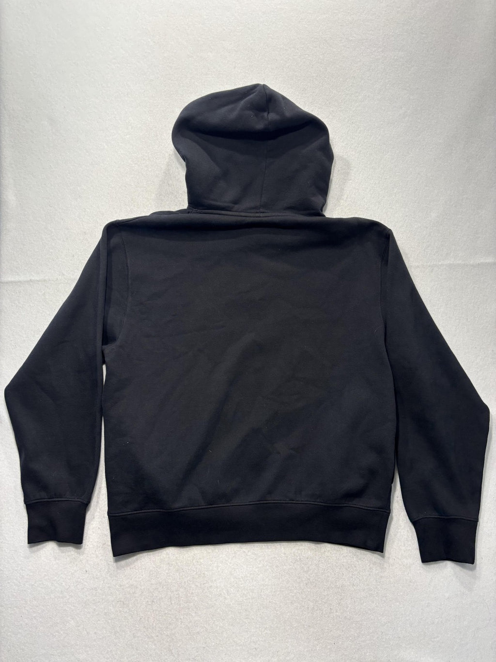 AKOO Hoodie Mens Large Black Fleece Pullover Praying Boy Dog Graphic Streetwear