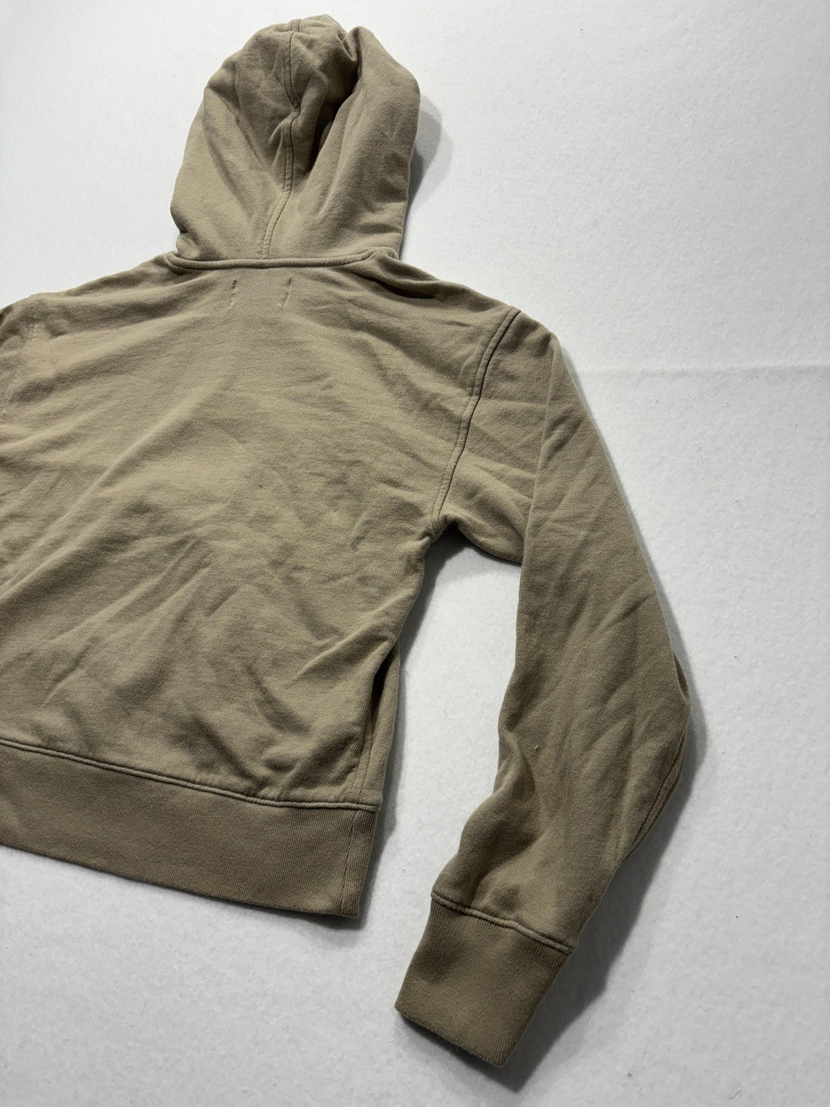 Everlane Hoodie Womens Small Beige Organic Cotton Terry Raglan Pullover Top
