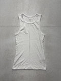 No Boundaries Tank Top Juniors S White Ribbed Knit Scoop Neck Basic Stretch