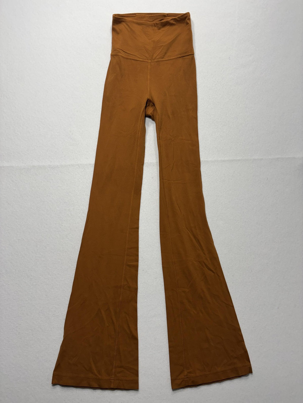 Lululemon Track Pants Womens 0 Brown High Rise Flare Elastic Waist Yoga Stretch