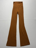 Lululemon Track Pants Womens 0 Brown High Rise Flare Elastic Waist Yoga Stretch