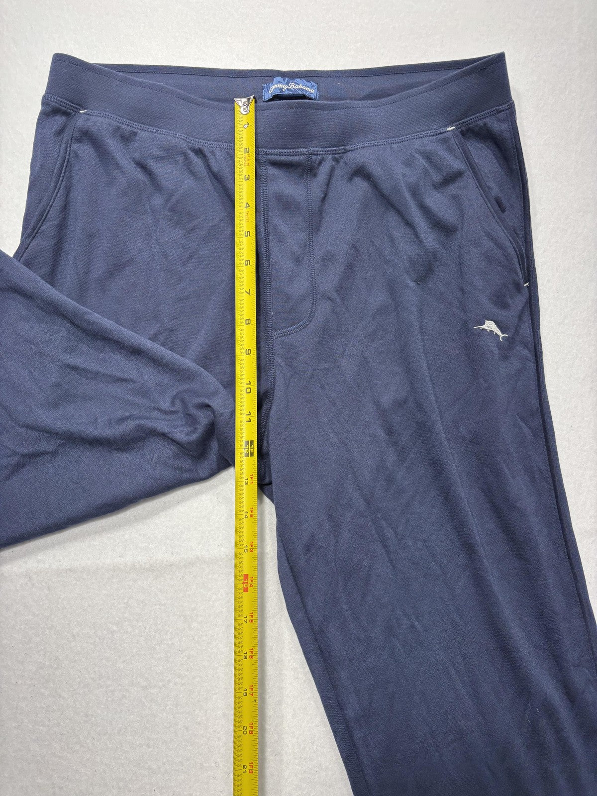 Tommy Bahama Jogger Pants Mens Medium Blue Stretch Knit Elastic Waist Lounge