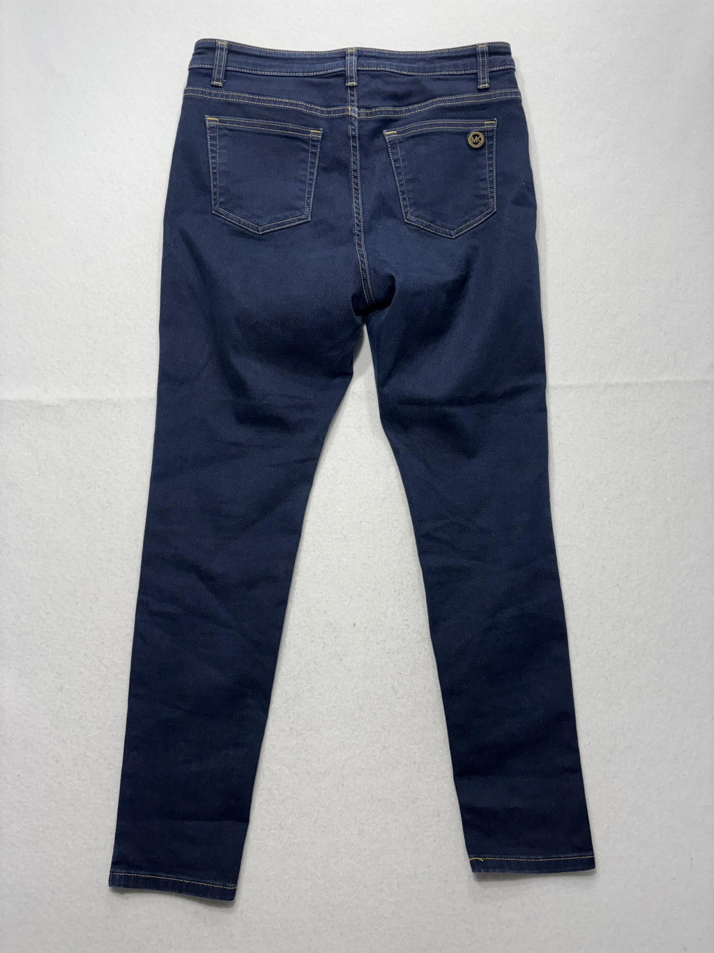 Michael Kors Izzy Skinny Jeans Womens 10 Blue Dark Wash Mid Rise Stretch 32x28