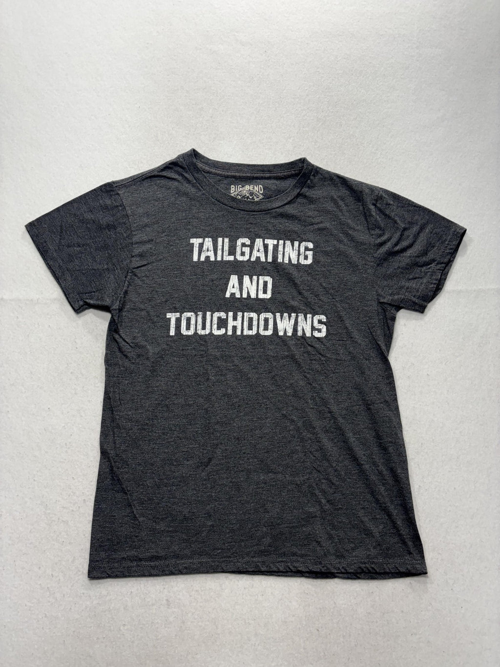Big Bend Outfitters Shirt Mens Medium Gray Tailgating Touchdowns Graphic Tee