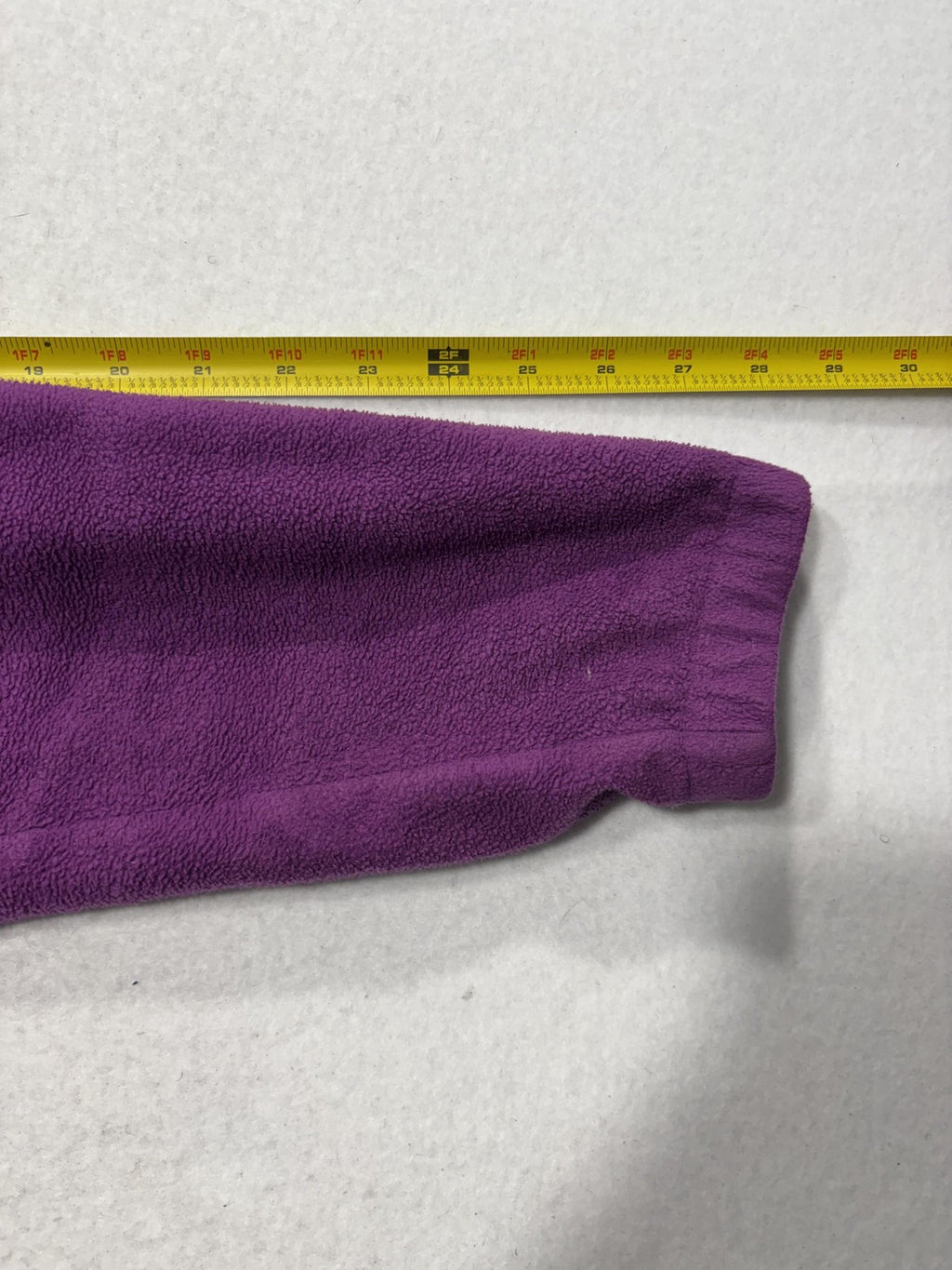 Columbia Jacket Womens Large Purple Fleece Full Zip Stand Collar Pockets Outdoor