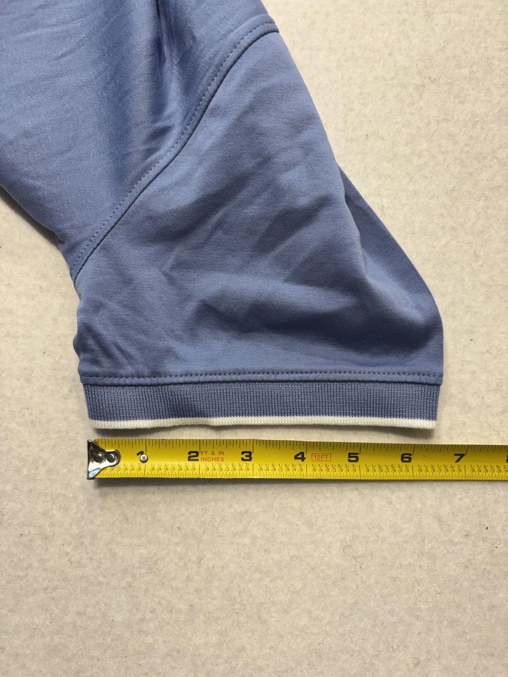 Banana Republic Luxe Touch Polo Shirt Mens Medium Blue Short Sleeve V Neck